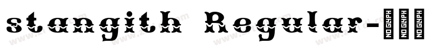 stangith Regular字体转换